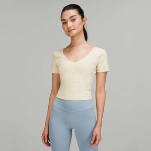 Lululemon Align Tee T-Shirt size 6 White Opal WHTO